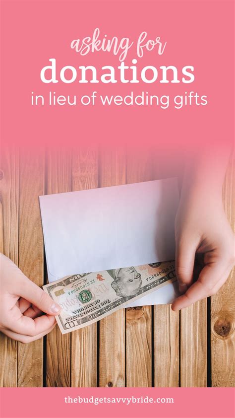 How To Give Charitable Donations In Lieu Of Wedding Favors.